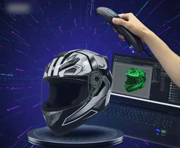 3D Scanner Helmet Modeling Case Study: Easily Turning a Physical Object into a Digital Model