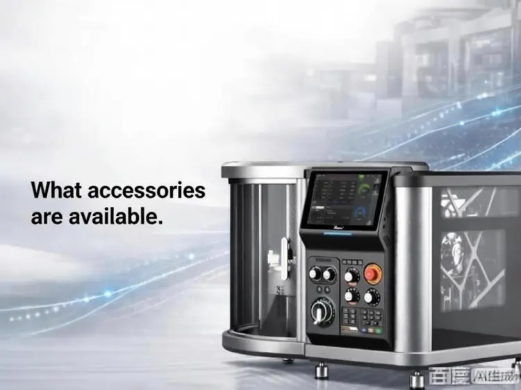 What accessories are available for the desktop 5-axis CNC machining center?